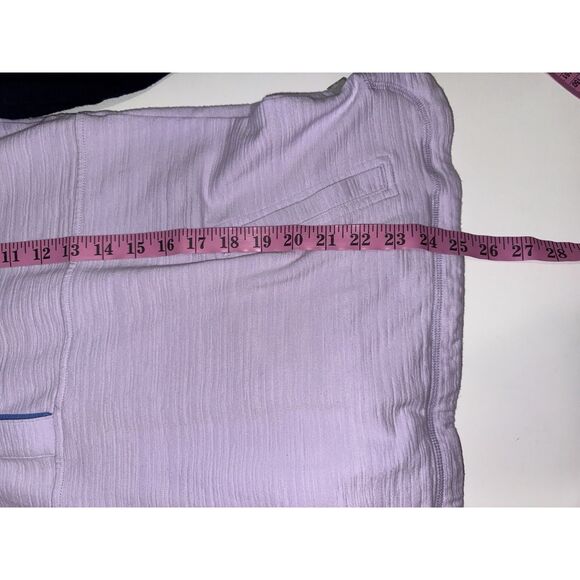 Talbots Slub Terry Pullover Sweatshirt Colorblock Raglan UPF Stretch Gym Large - Picture 13 of 15